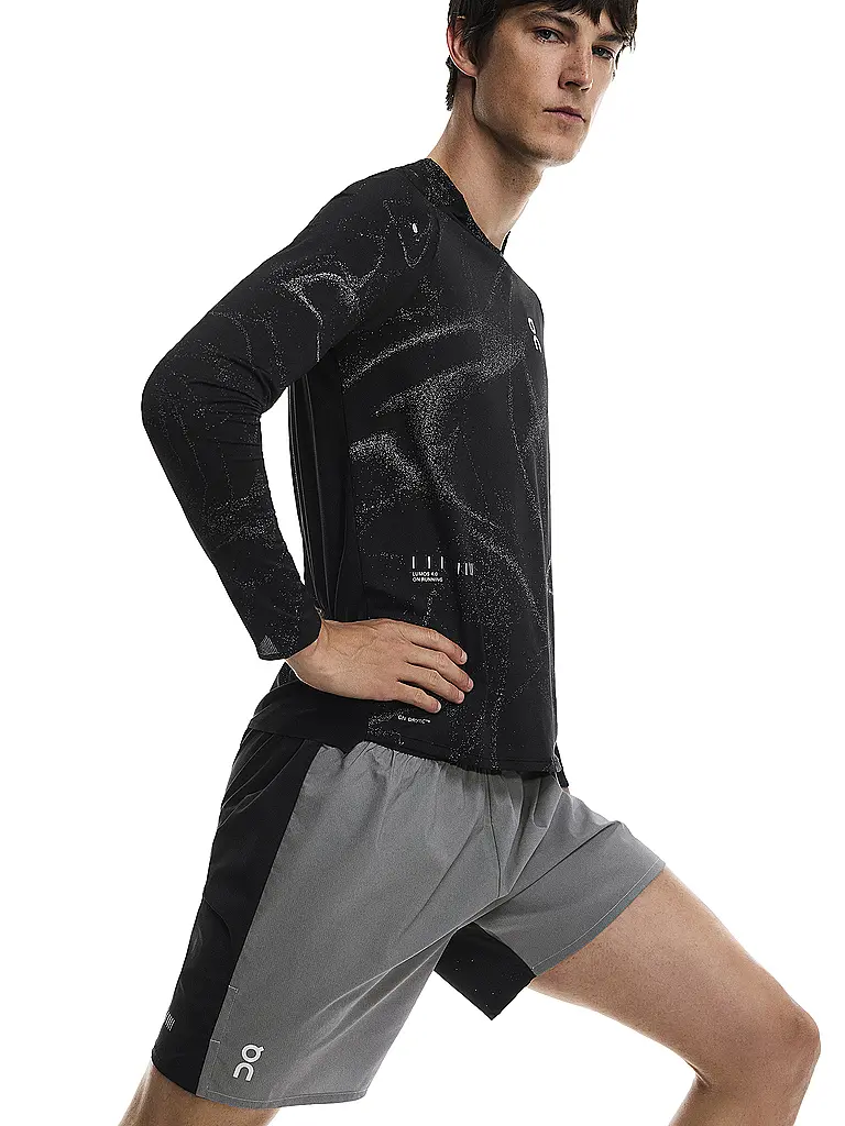 ON | Herren 2in1 Laufshort Performance Hybrid | schwarz
