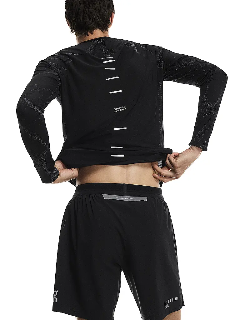 ON | Herren 2in1 Laufshort Performance Hybrid | schwarz