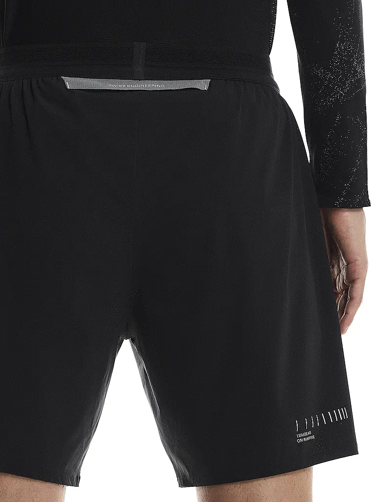 ON | Herren 2in1 Laufshort Performance Hybrid | schwarz