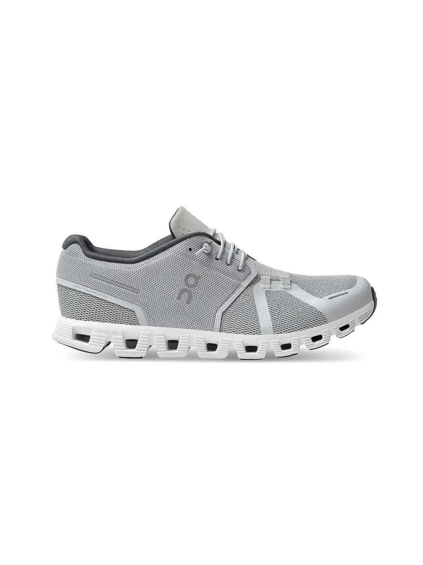 ON | Herren Freizeitschuhe Cloud 5 BLACK / WHITE | grau