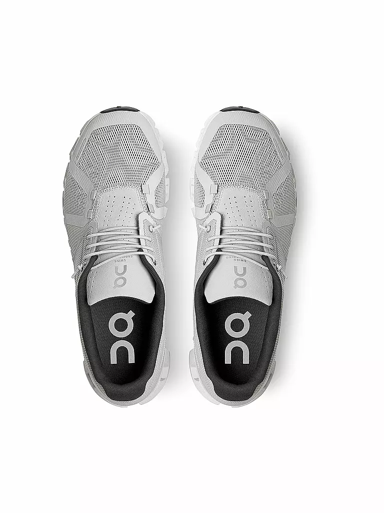 ON | Herren Freizeitschuhe Cloud 5 GLACIER / WHITE | grau