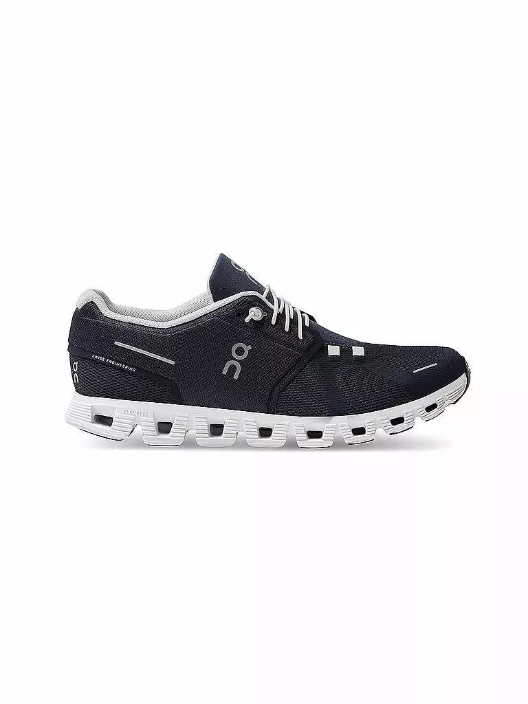 ON | Herren Freizeitschuhe Cloud 5 MIDNIGHT / WHITE | blau