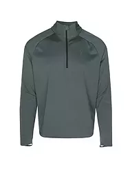 ON | Herren Funktions Zipshirt Climate | Dunkelgrün