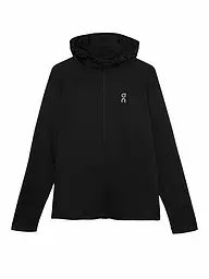 ON | Herren Laufjacke Climate Zip Hoodie | schwarz