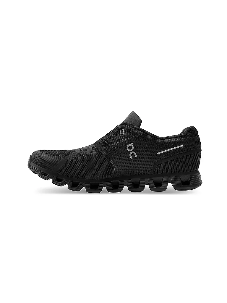 ON | Herren Laufschuhe Cloud 5 ALL BLACK | rot