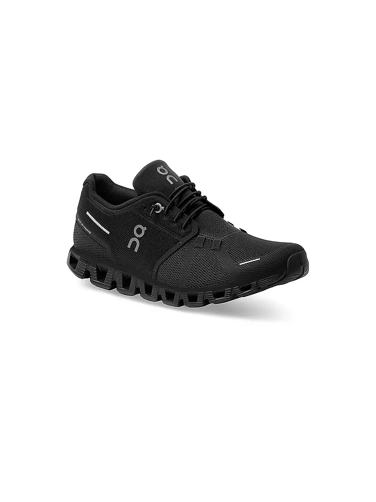 ON | Herren Laufschuhe Cloud 5 ALL BLACK | rot