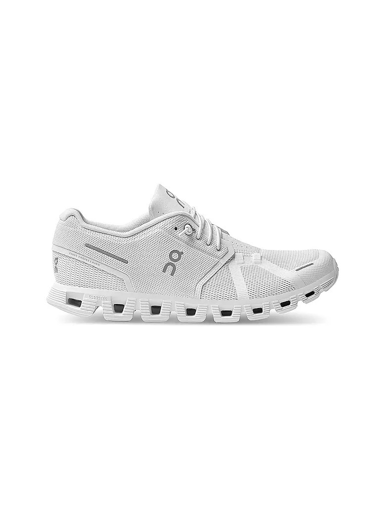 ON | Herren Laufschuhe Cloud 5 ALL WHITE | weiss