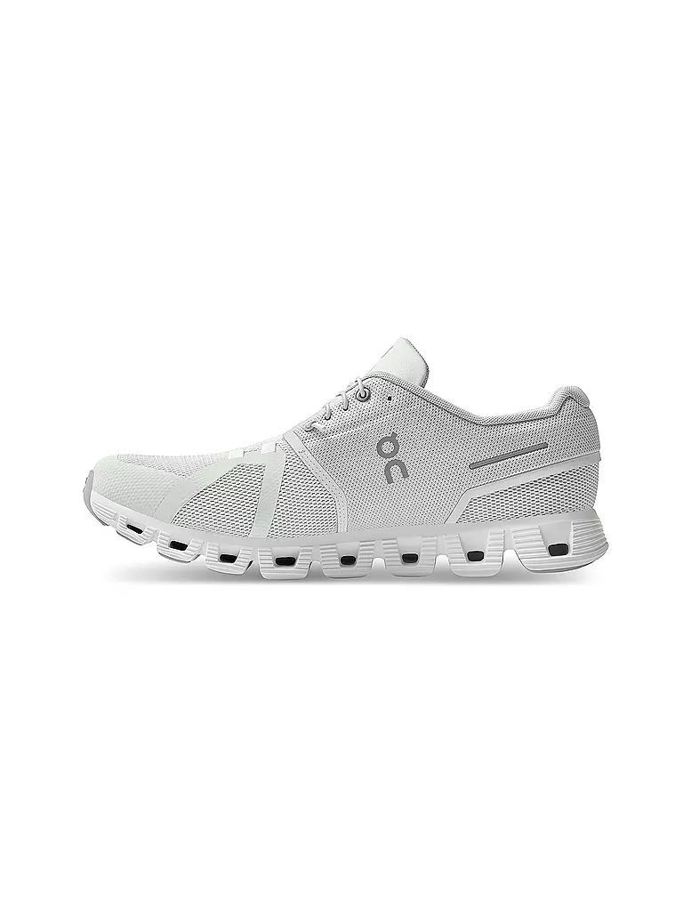 ON | Herren Laufschuhe Cloud 5 ICE WHITE | weiß