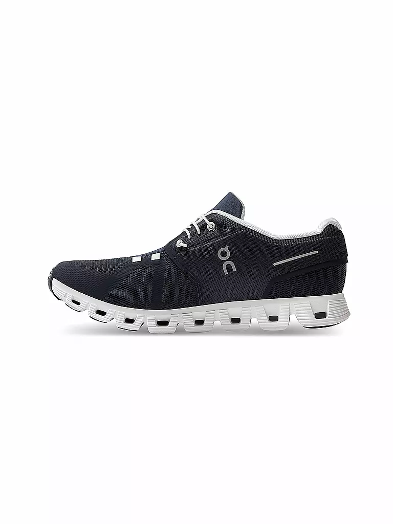 ON | Herren Laufschuhe Cloud 5 MIDNIGHT / WHITE | grau