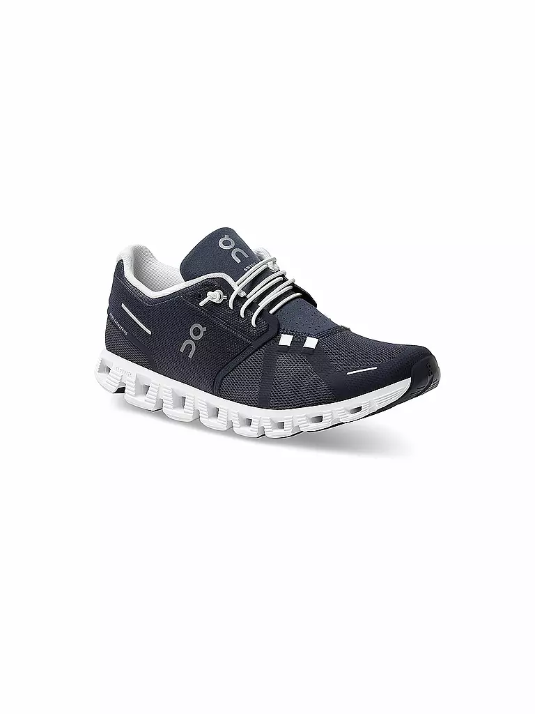 ON | Herren Laufschuhe Cloud 5 MIDNIGHT / WHITE | rot