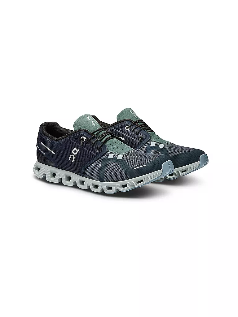ON | Herren Laufschuhe Cloud 5 MIDNIGHT NAVY | grau