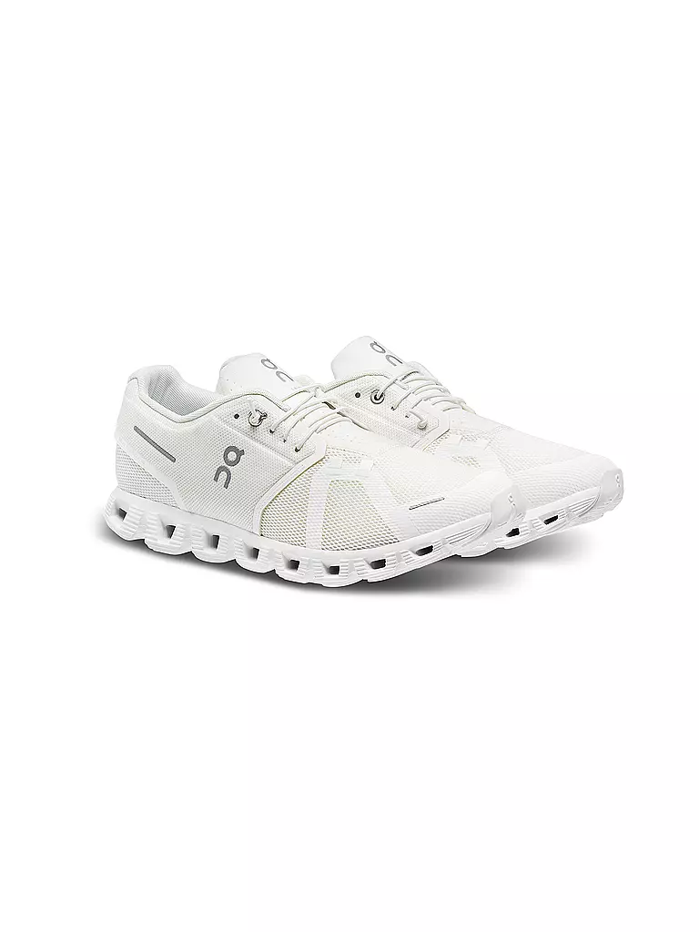 ON | Herren Laufschuhe Cloud 5 UNDYED WHITE | grau