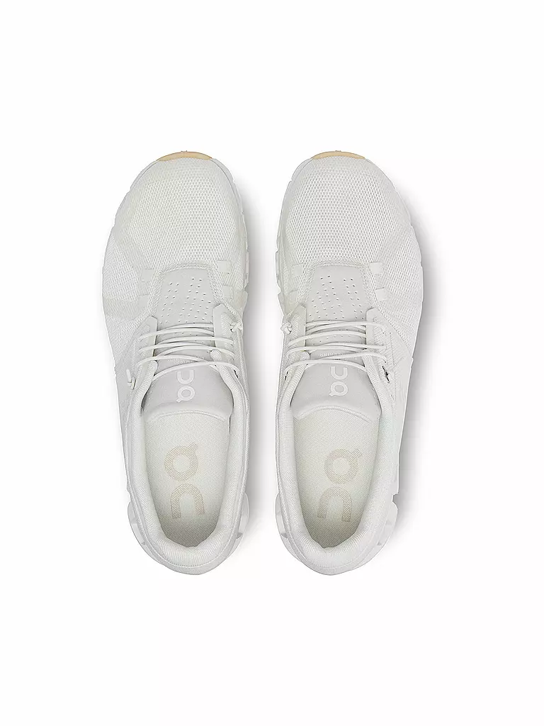 ON | Herren Laufschuhe Cloud 5 Undyed | weiss