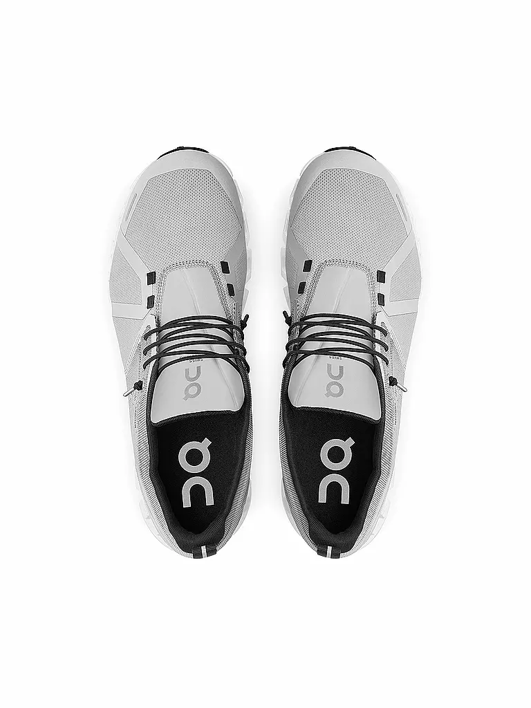 ON | Herren Laufschuhe Cloud 5 Waterproof GLACIER / WHITE | gelb