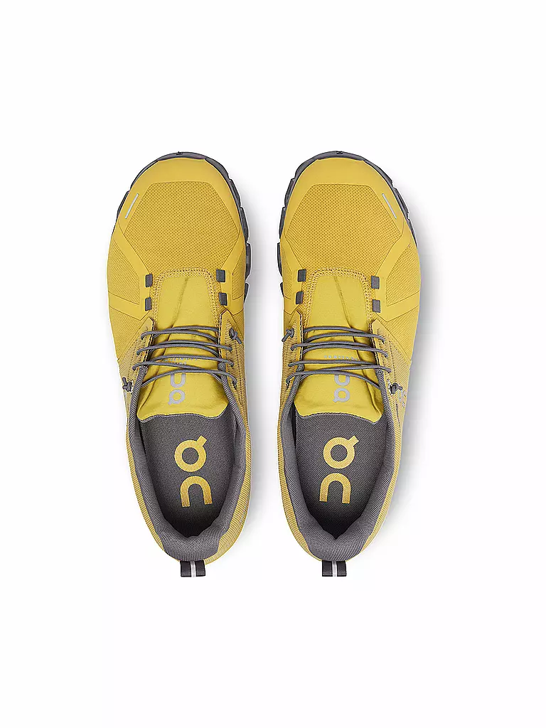 ON | Herren Laufschuhe Cloud 5 Waterproof MUSTARD ROCK | gelb