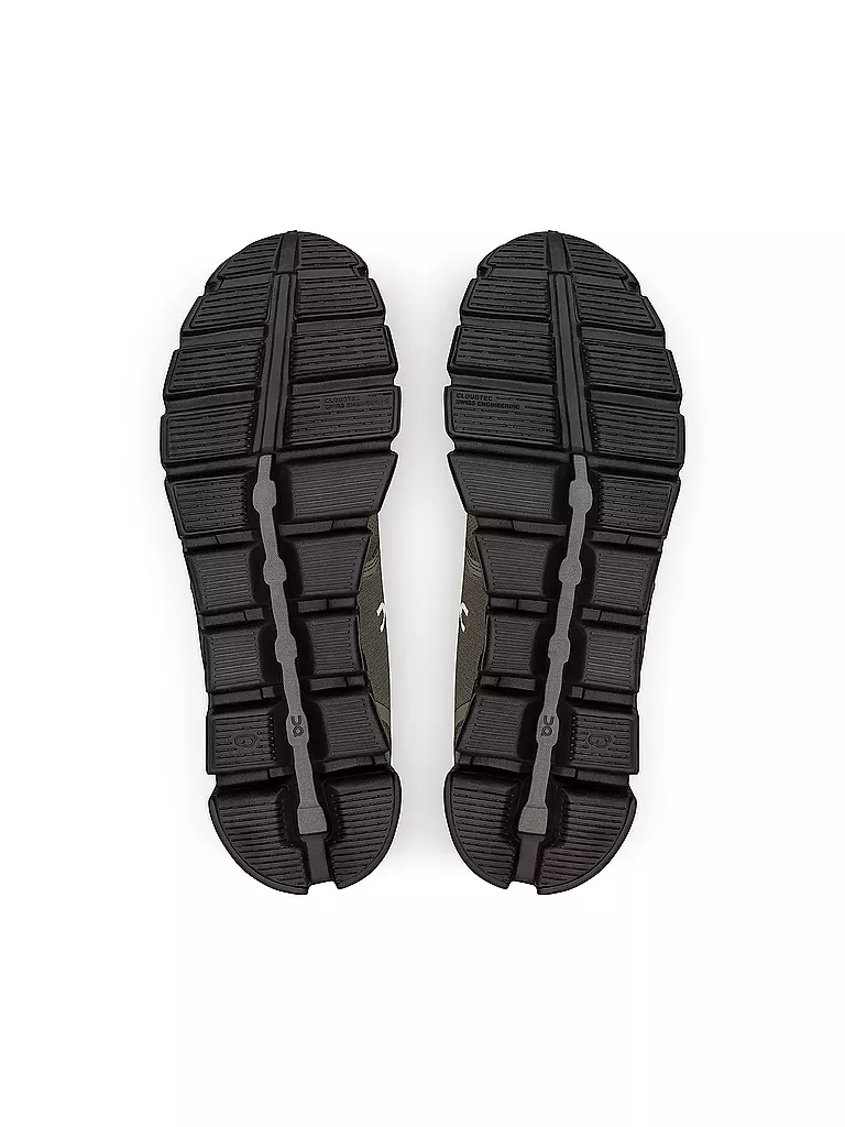 ON | Herren Laufschuhe Cloud 5 Waterproof OLIVE / BLACK | grau