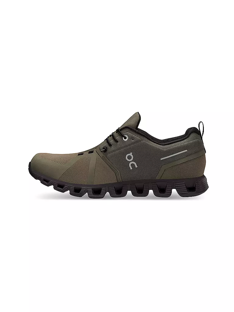 ON | Herren Laufschuhe Cloud 5 Waterproof OLIVE / BLACK | blau