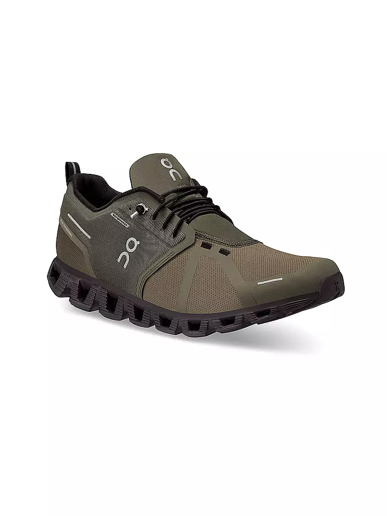 ON | Herren Laufschuhe Cloud 5 Waterproof OLIVE / BLACK | olive