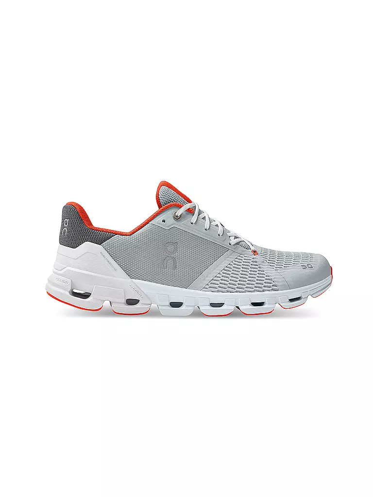 ON | Herren Laufschuhe Cloudflyer GLACIER FLAME | weiss