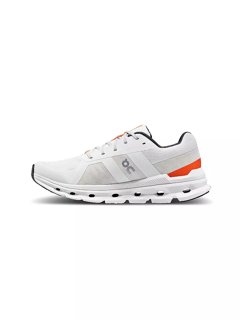 ON | Herren Laufschuhe Cloudrunner UNDYED-WHITE FLAME | weiss