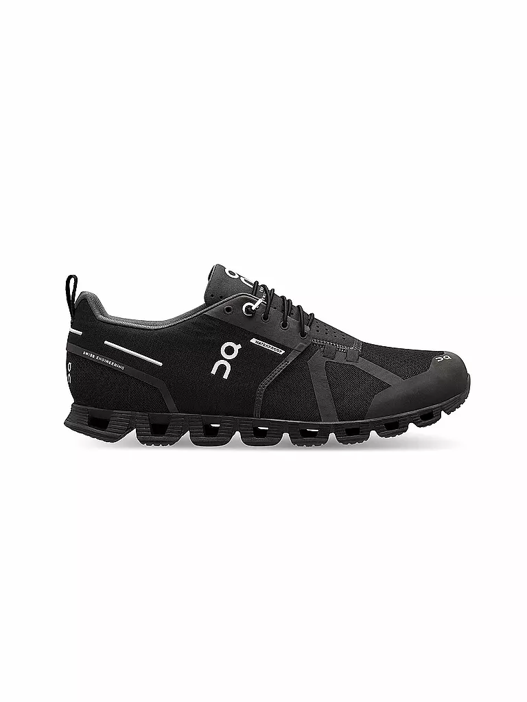 ON | Herren Laufschuhe The Cloud Waterproof BLACK LUNAR | schwarz