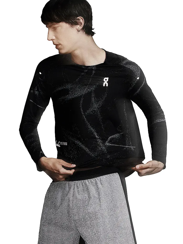 ON | Herren Laufshirt Performance Long-T Lumos | schwarz