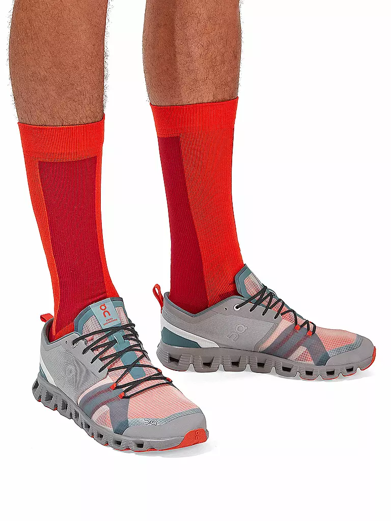 ON | Herren Laufsocken High Sock | rot