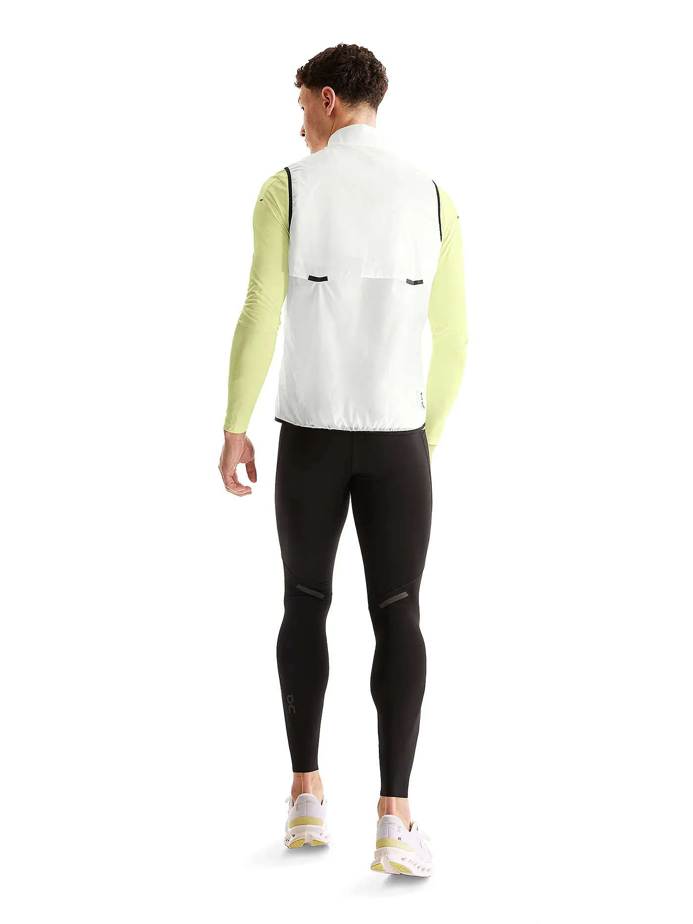 ON | Herren Laufweste Weather Vest | weiss