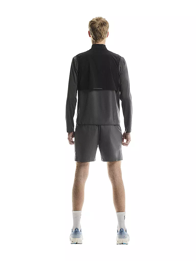ON | Herren Laufweste Weather Vest | schwarz