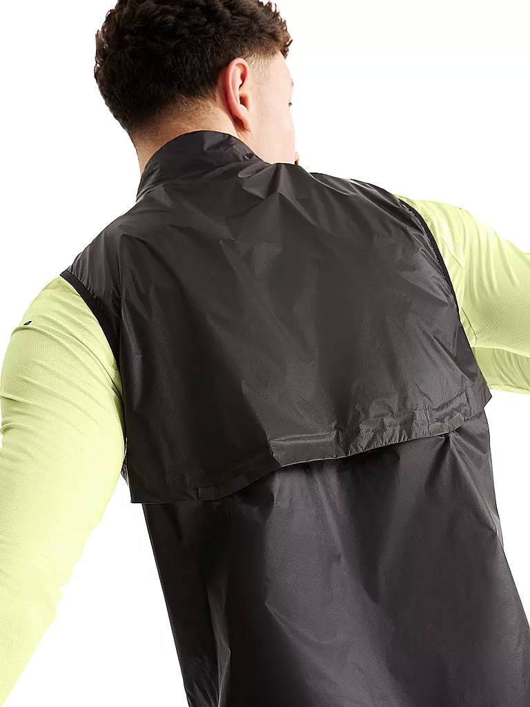 ON | Herren Laufweste Weather Vest | schwarz