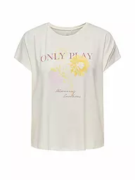 ONLY PLAY | Damen Fitnessshirt ONPAUB-BLUR | weiss