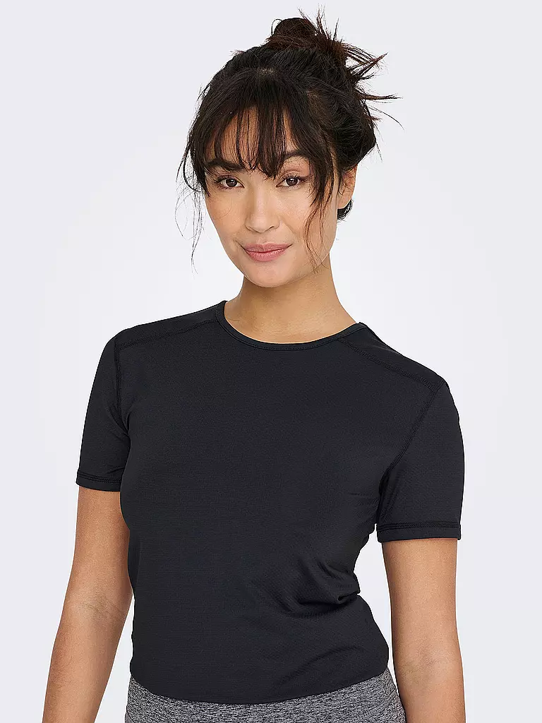 ONLY PLAY | Damen Fitnessshirt ONPMILA | schwarz