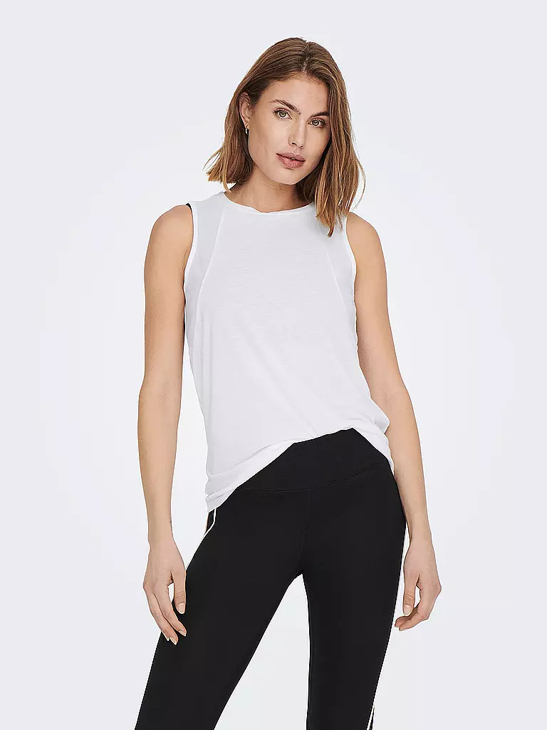 ONLY PLAY | Damen Fitnesstank  | weiss