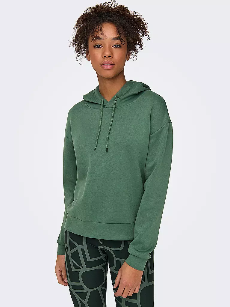 ONLY PLAY | Damen Hoodie Lounge Life | dunkelgrün