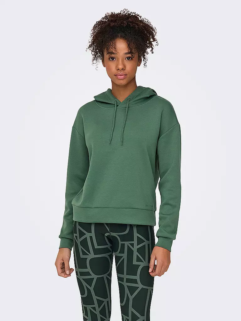 ONLY PLAY | Damen Hoodie Lounge Life | dunkelgrün