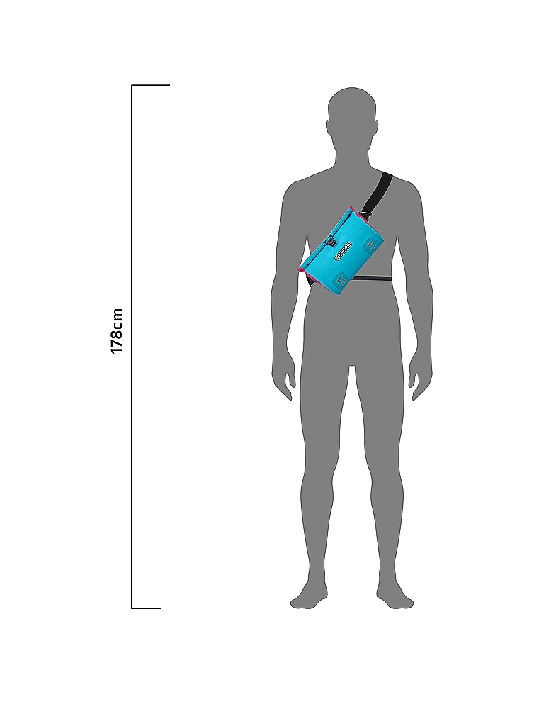 ORTLIEB Packtasche Velo-Sling Cyber 3L hellblau — Bild 3