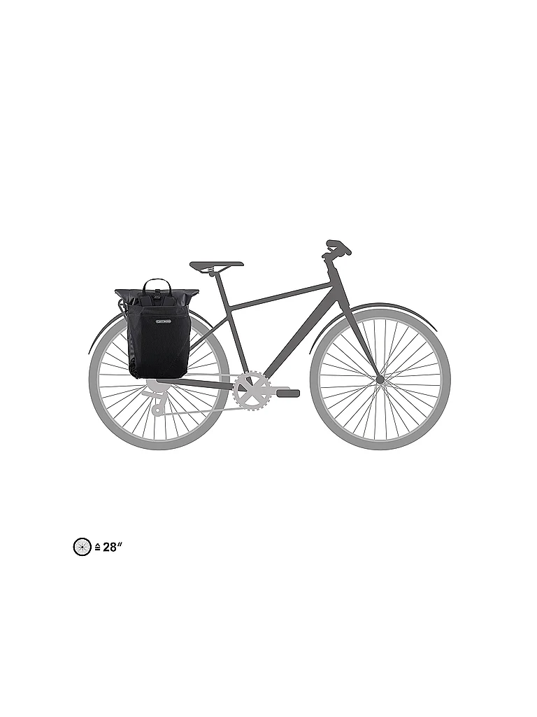 Ortlieb Vario High-Vis Pannier Bag/Backpack 26L