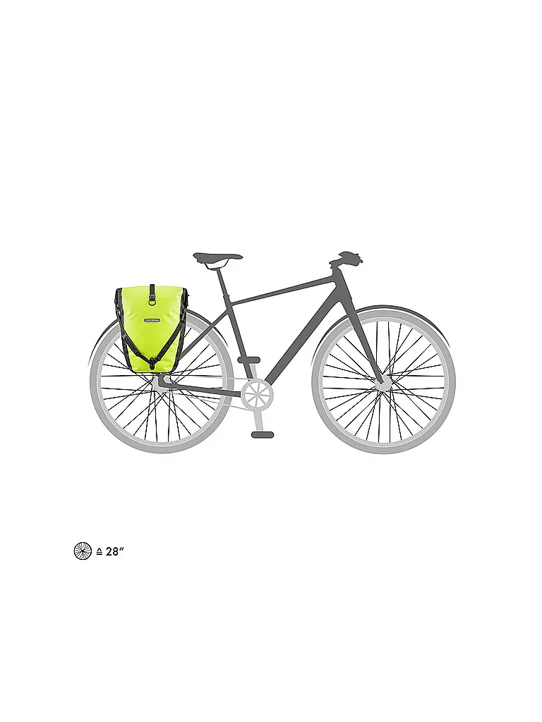 ORTLIEB | Fahrrad-Packtasche Back-Roller High Visibility QL2.1 20L | gelb