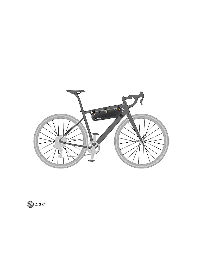 ORTLIEB | Packtasche Oberrohrtasche Frame-Pack RC Toptube 3L | Schwarz