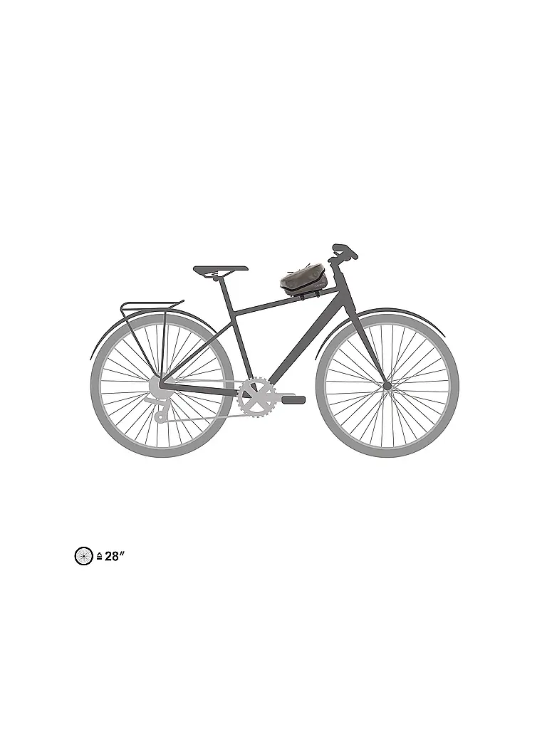 ORTLIEB | Packtasche Oberrohrtasche Toptube-Bag 1,5L | Camel