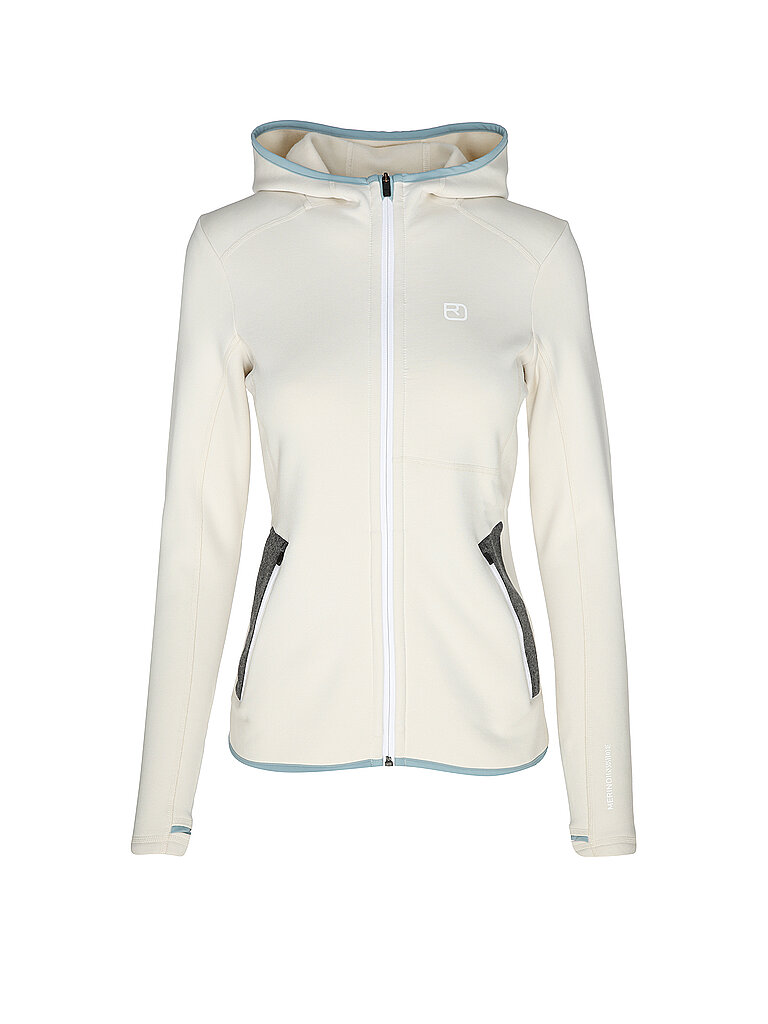 ORTOVOX Damen Fleecejacke Hoodie weiss | L