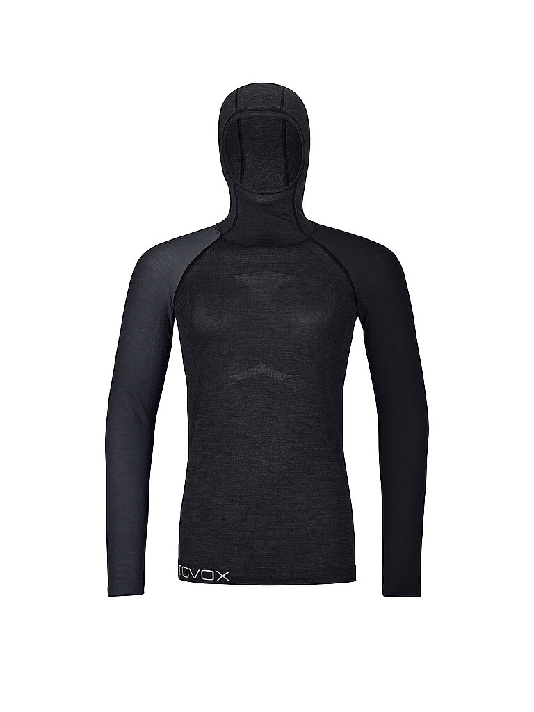 Womens 120 Comp Light Hoody - Merinounterwäsche Gr S schwarz