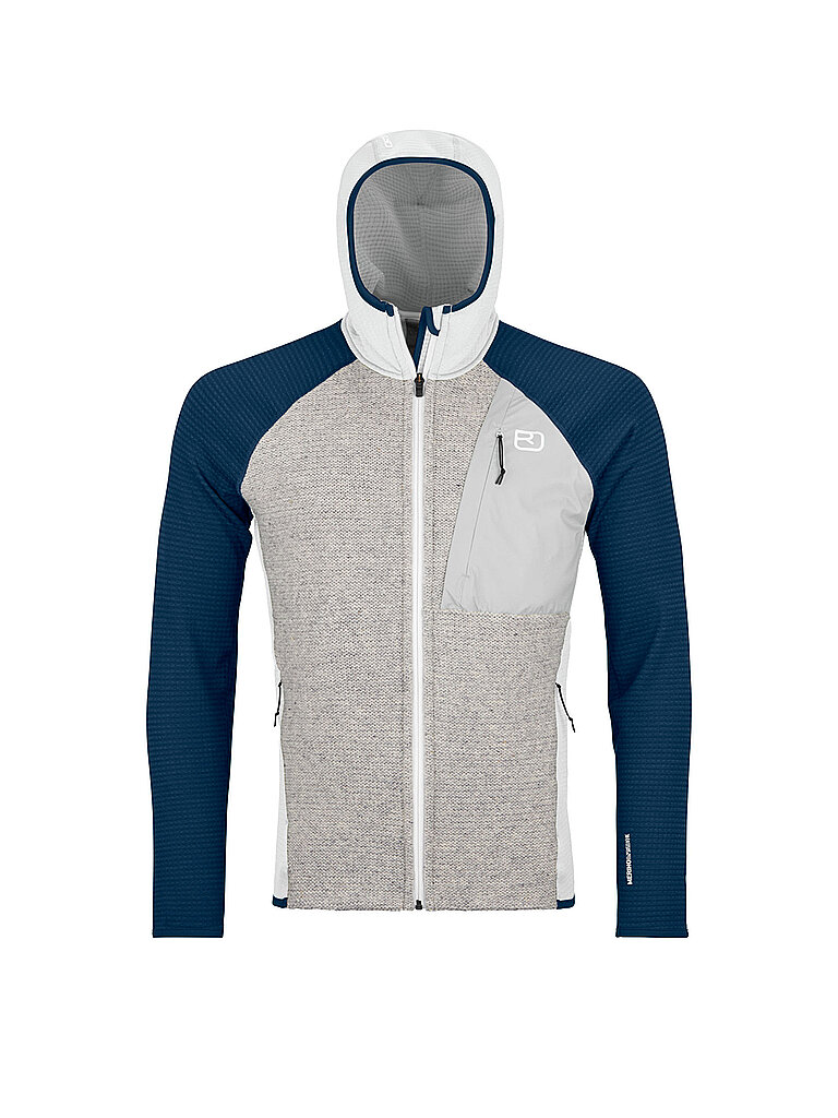 ORTOVOX Herren Fleecejacke Classic Knit Hoodie hellgrau | XXL