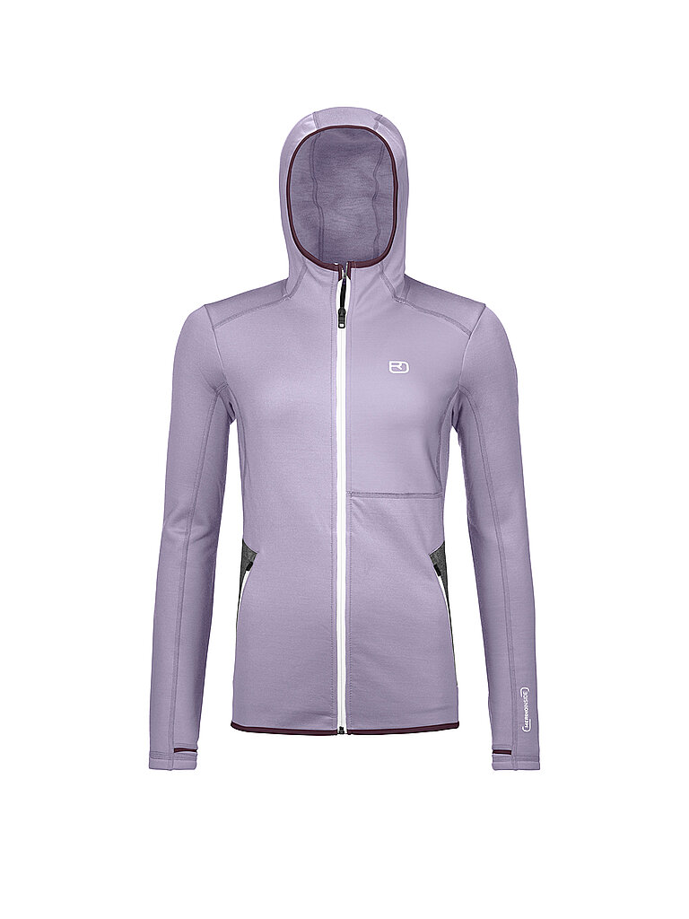 ORTOVOX Damen Fleecejacke Hoodie lila | S