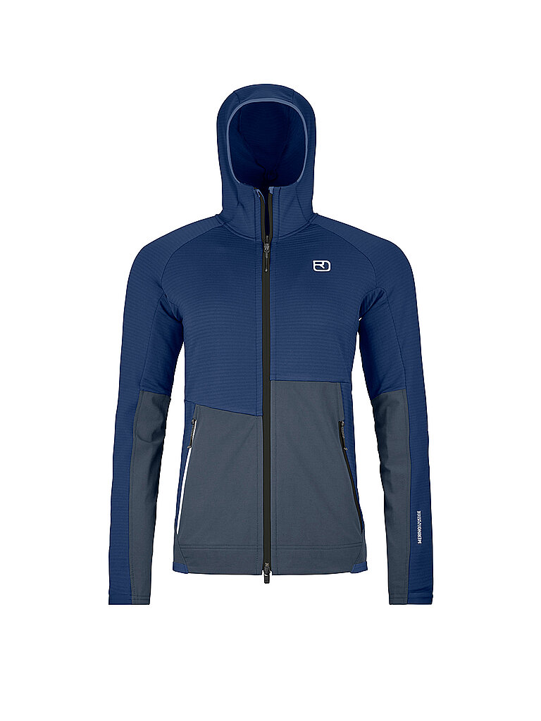 ORTOVOX  Damen Fleecejacke Rib Hoodie dunkelblau | M