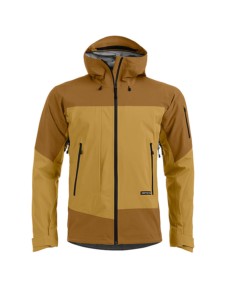 Ortovox Herren Tourenjacke Ortler GTX 3L Hoodie senf