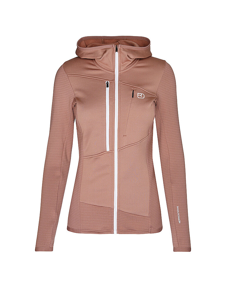 ORTOVOX Damen Fleecejacke Fleece Grid Hoodie beere | XS