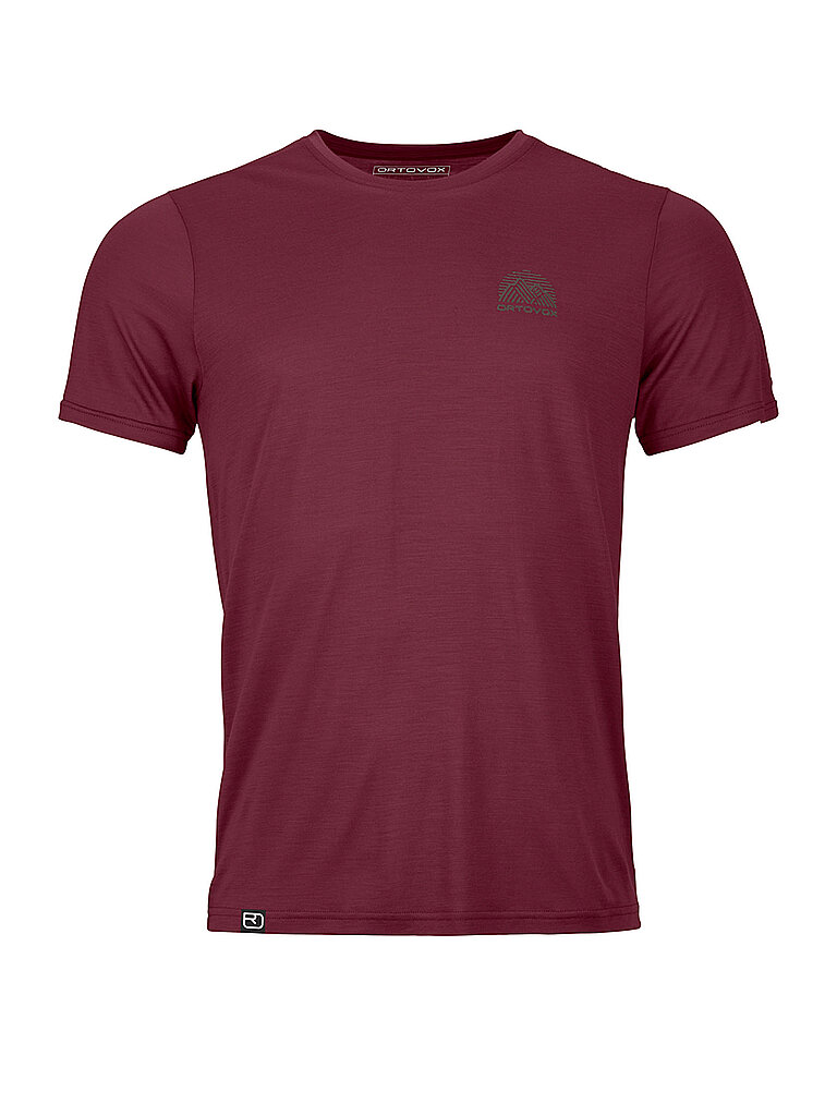 ORTOVOX Herren Funktionsshirt 120 COOL TEC MTN STRIPE dunkelrot | S