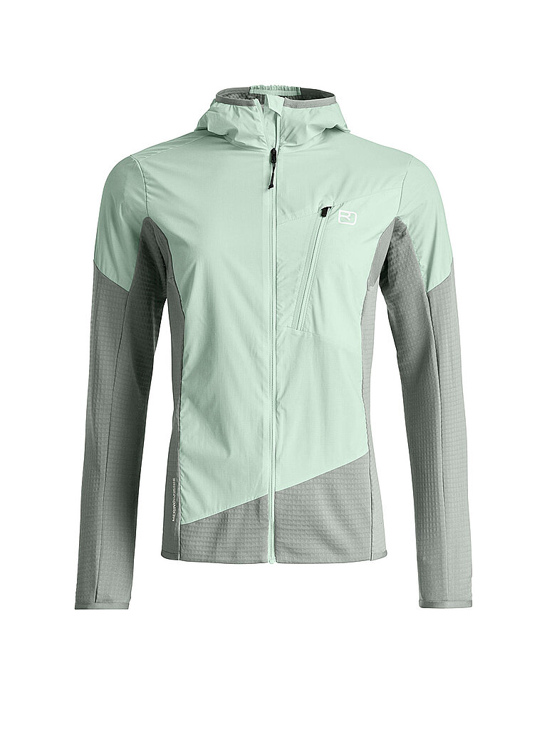ORTOVOX Damen Hybridjacke Trace Hoodie hellgrün | L