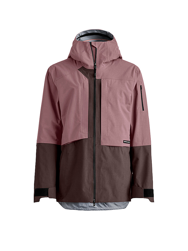 ORTOVOX Damen Tourenjacke Ravine Plus 3L Hoodie rosa | XL